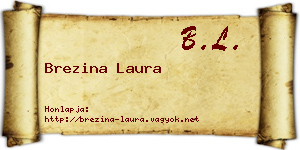 Brezina Laura névjegykártya