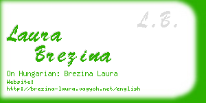 laura brezina business card